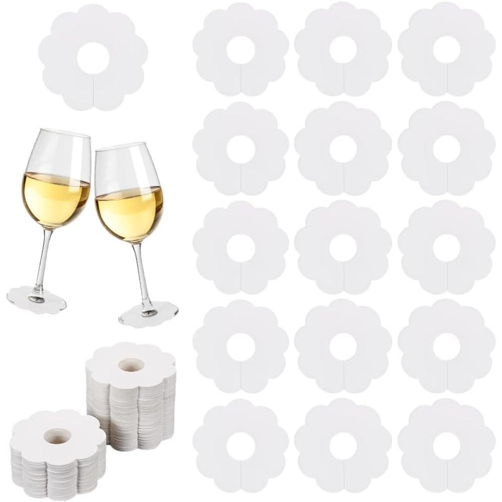 Vase Decor - 150 Pcs Paper Wine Glass Markers