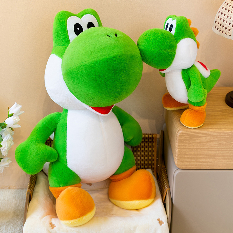 Throw Pillow - Cute Yoshi Green Dinosaur Plush Toy