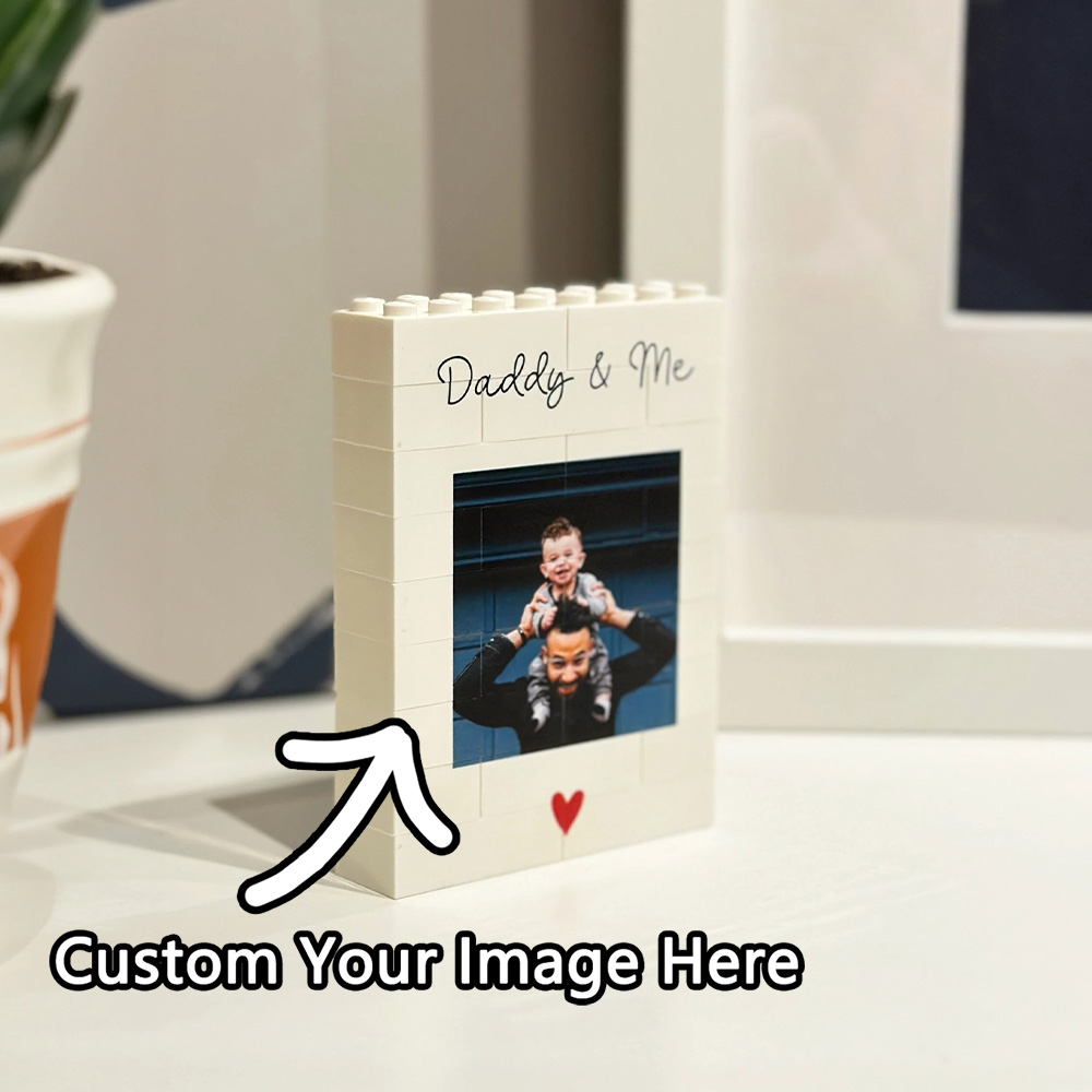 Picture Frame - Personalised Daddy & Me Building Block