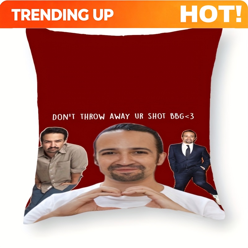 Throw Pillow - Customize 1pc Lin-Manuel Miranda 