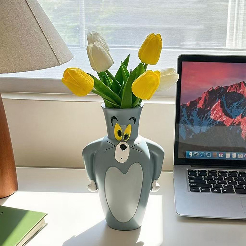 Vase Decor - Cartoon Tom New and Jerry New