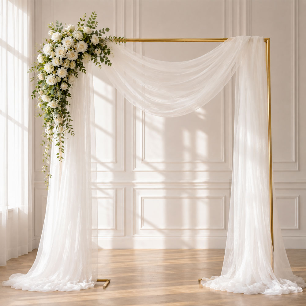 Table Runner - 1 Pack Flowy Sheer Tulle Fabric,