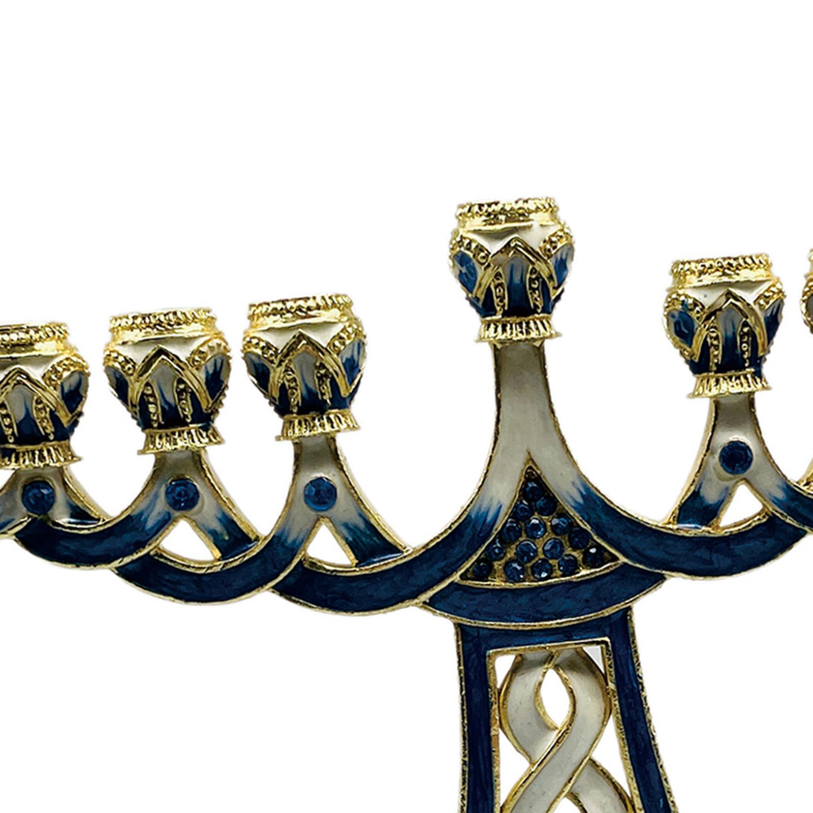 Enameled Menorah Candle Holder - Candle Holder Decor recension och pris