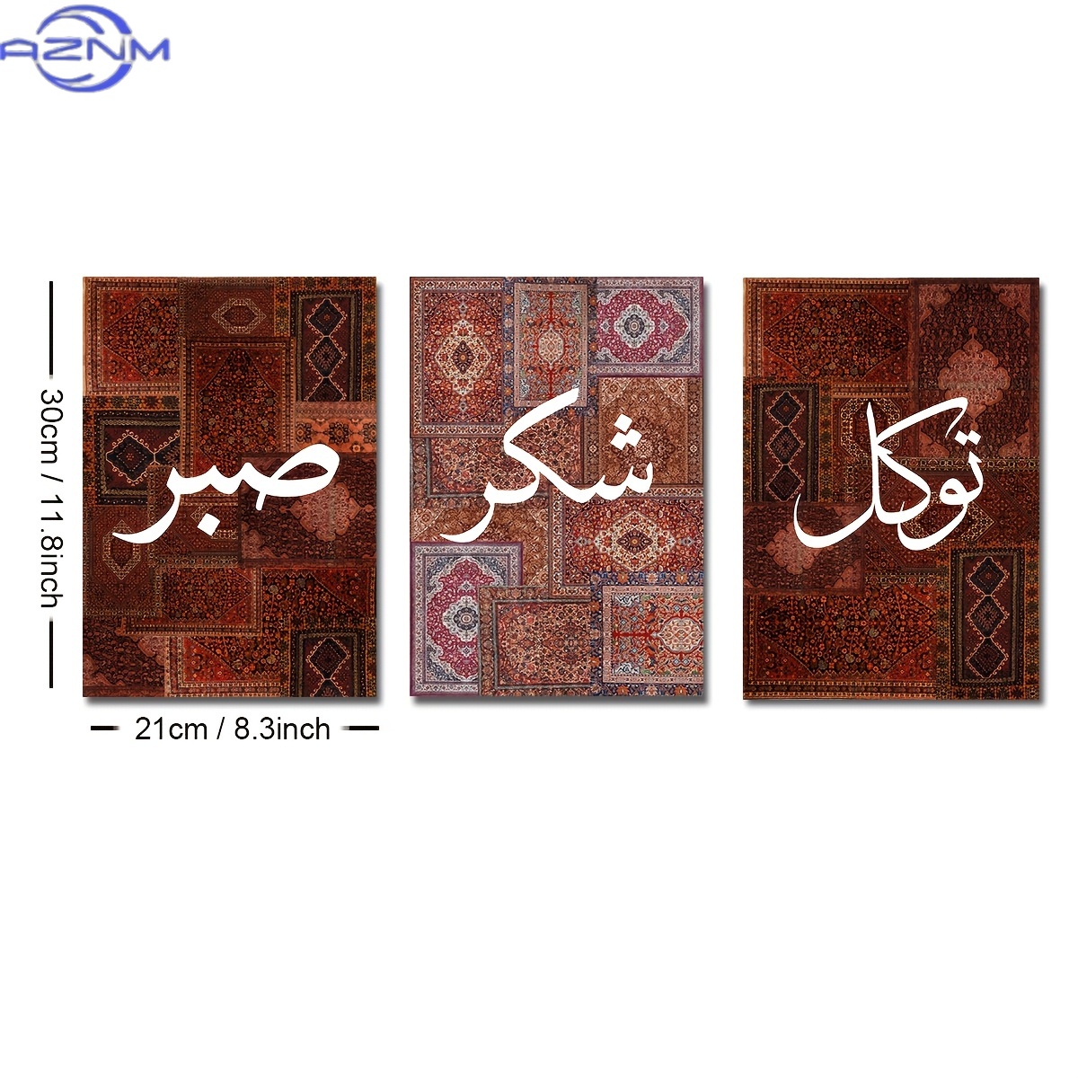 2D FLAT 3pcs Set Unframed Boho - Abstract Canvas Set recension och pris