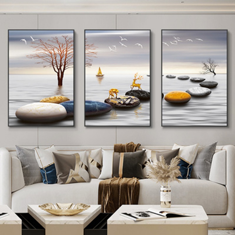 3pcs/Set frameless 3 Nordic Lu - Abstract Canvas Set recension och pris