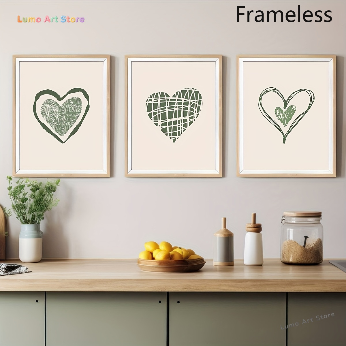 2D Flat, 2D Flat, 3pcs/Set Sag - Abstract Canvas Set recension och pris