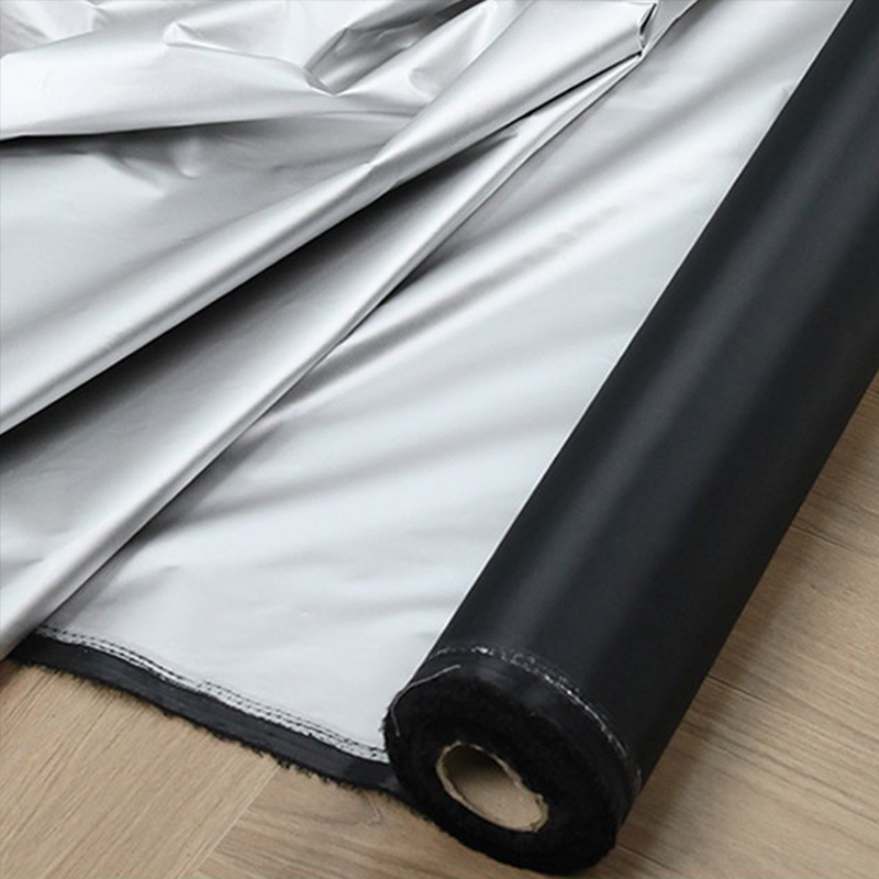 1m Black Silver Coated Blackou - Curtain Curtain recension och pris