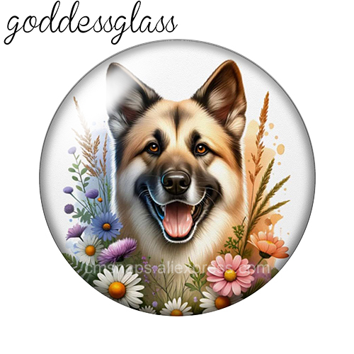 ‌Cute Dogs among the Flowers s - Vase Decor recension och pris