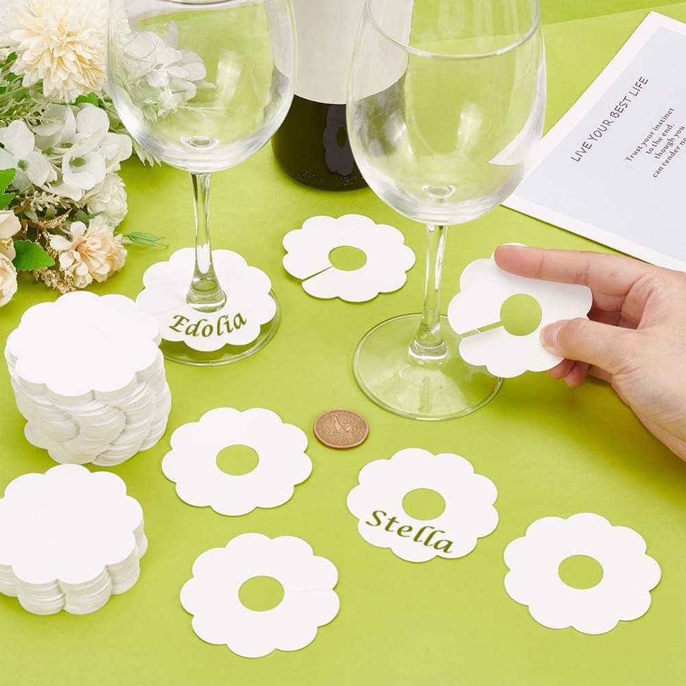 150 Pcs Paper Wine Glass Marke - Vase Decor recension och pris