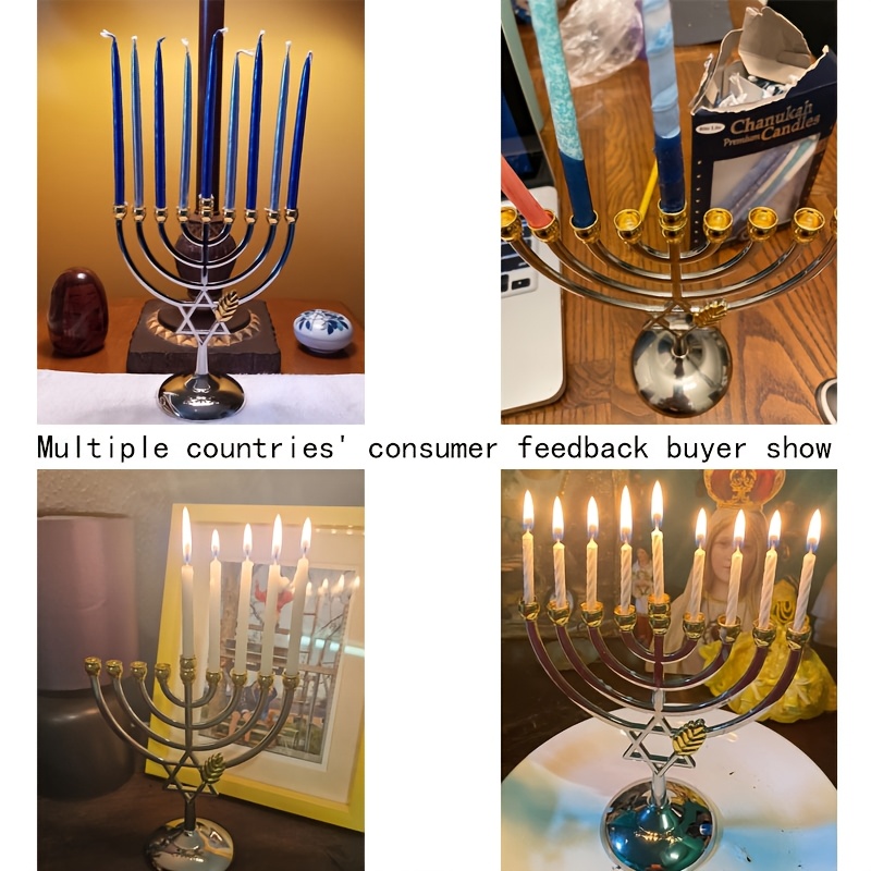 Hanukkah Menorah 9 Branch Cand - Candle Holder Decor recension och pris