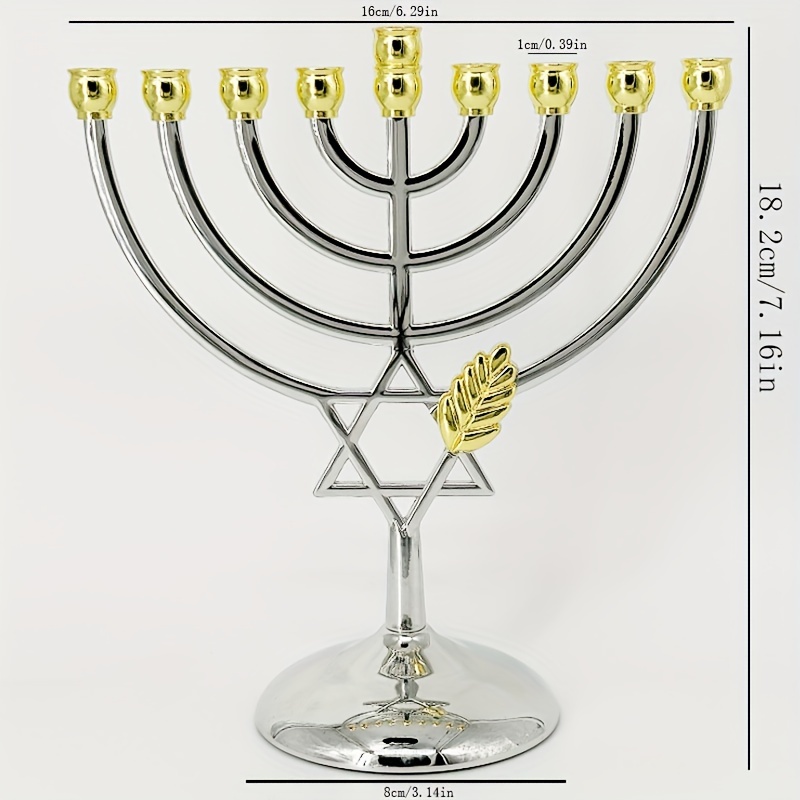 Hanukkah Menorah 9 Branch Cand - Candle Holder Decor recension och pris