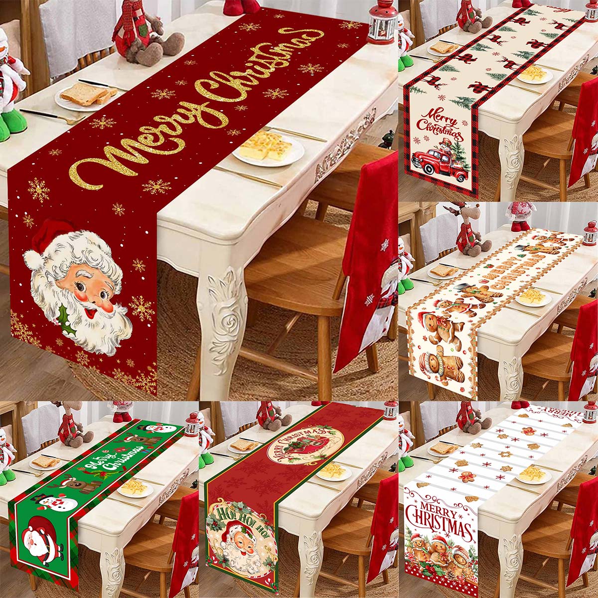 Christmas Santa Clause Polyest - Table Runner recension och pris