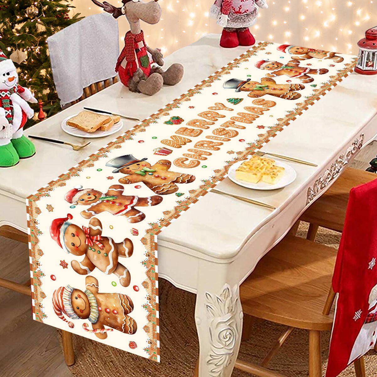 Christmas Santa Clause Polyest - Table Runner recension och pris