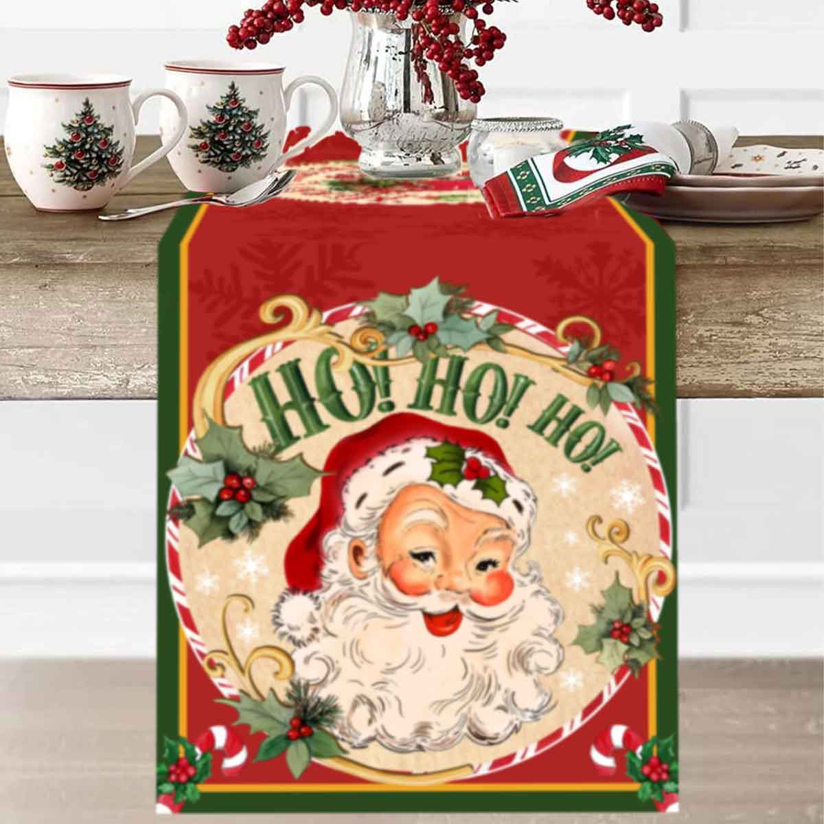 Christmas Santa Clause Polyest - Table Runner recension och pris