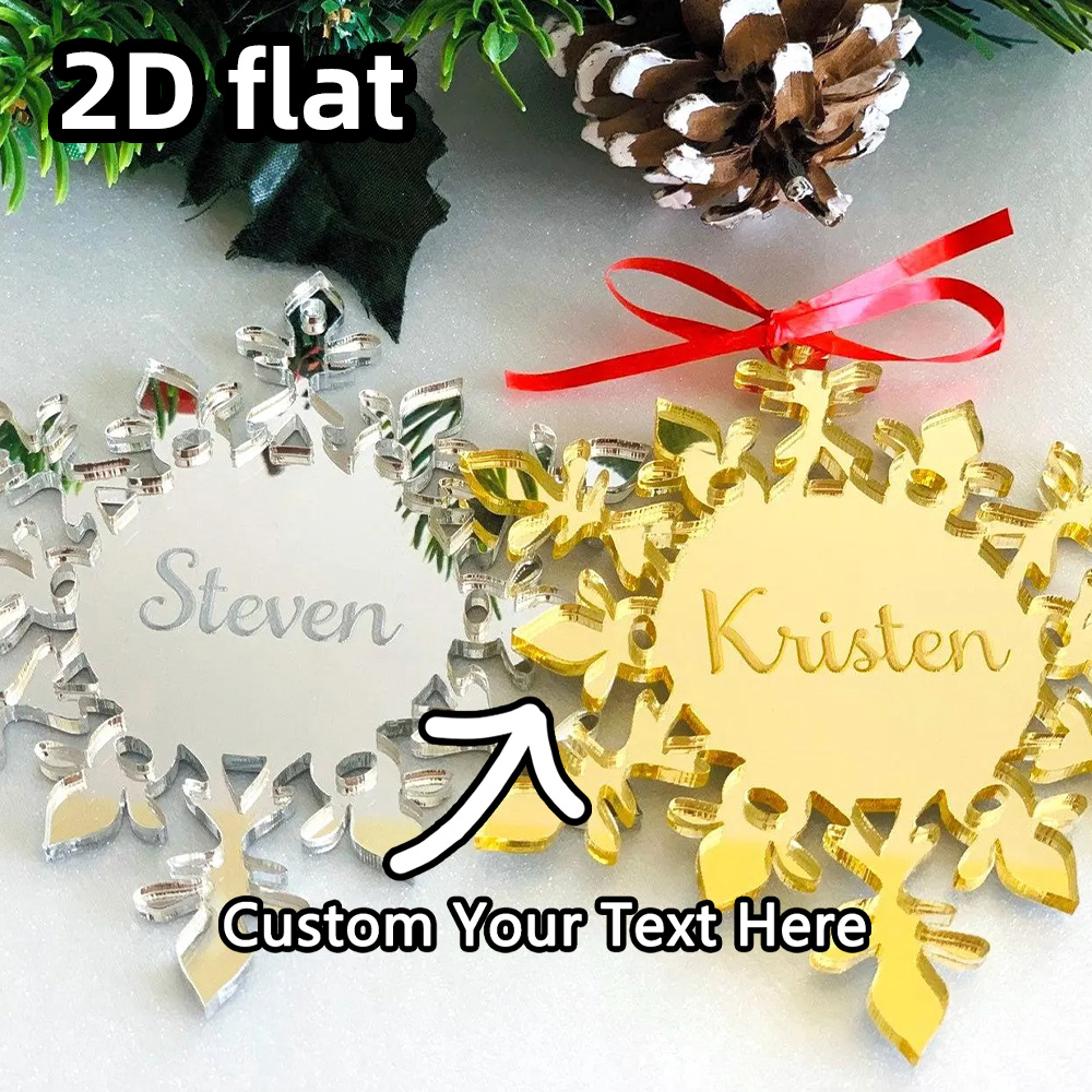 Custom Acrylic Snowflake Ornam - Decorative Mirror recension och pris
