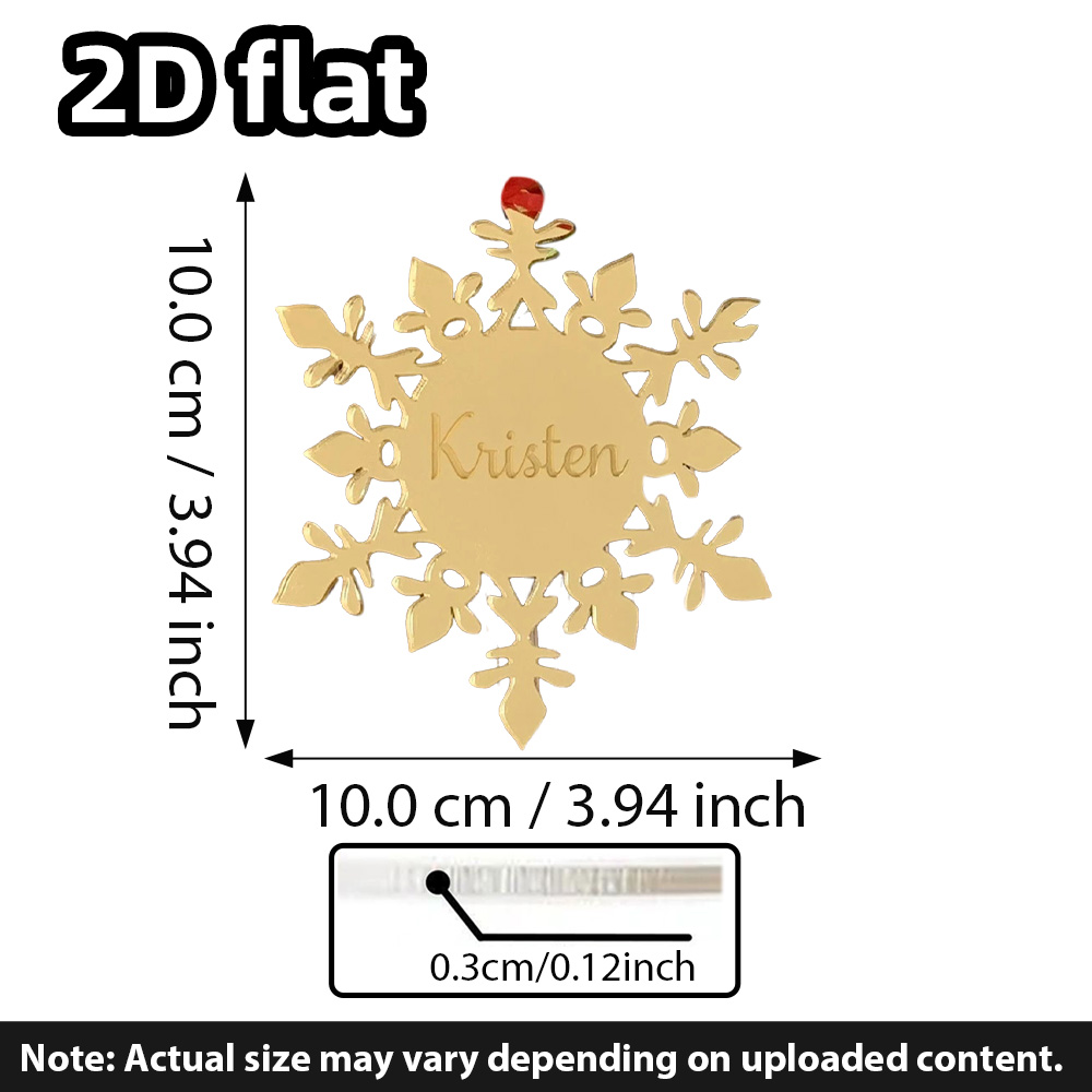 Custom Acrylic Snowflake Ornam - Decorative Mirror recension och pris