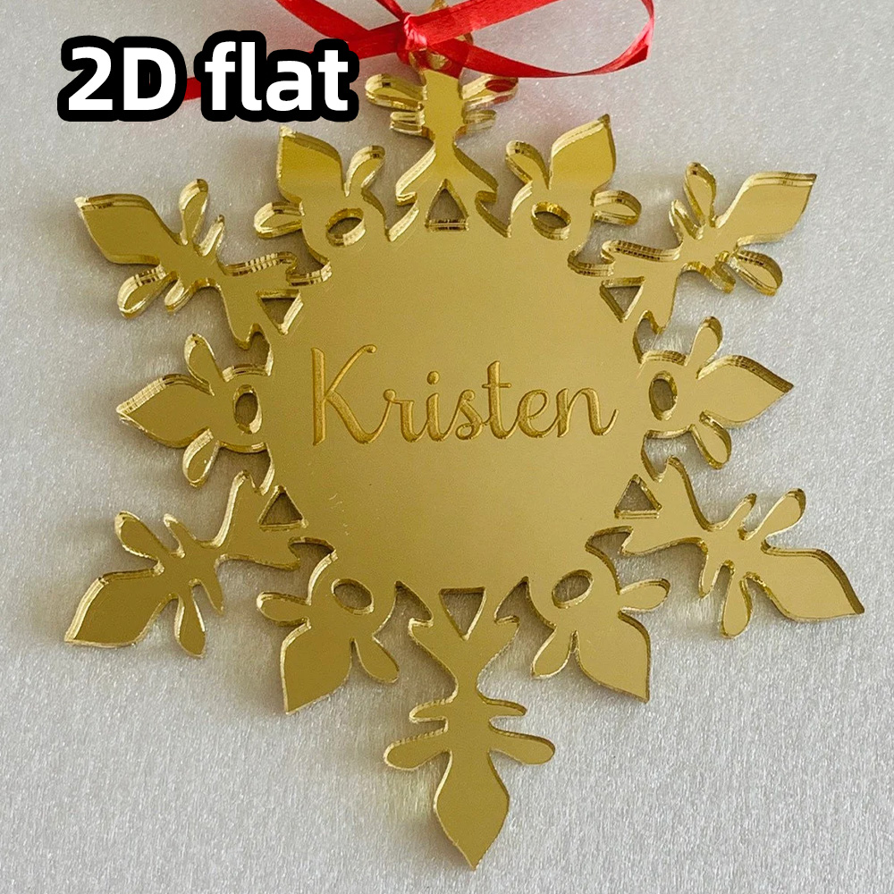 Custom Acrylic Snowflake Ornam - Decorative Mirror recension och pris