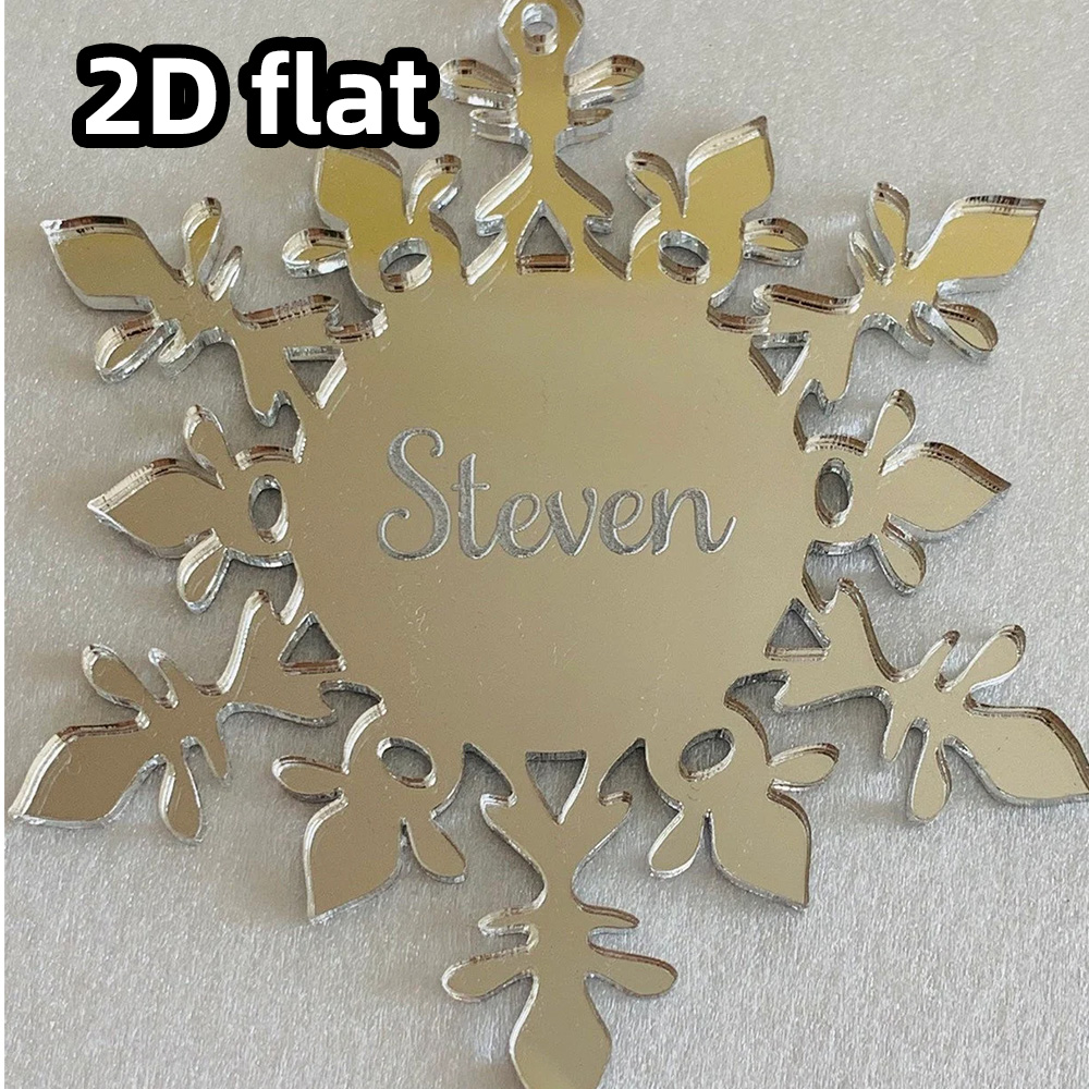 Custom Acrylic Snowflake Ornam - Decorative Mirror recension och pris