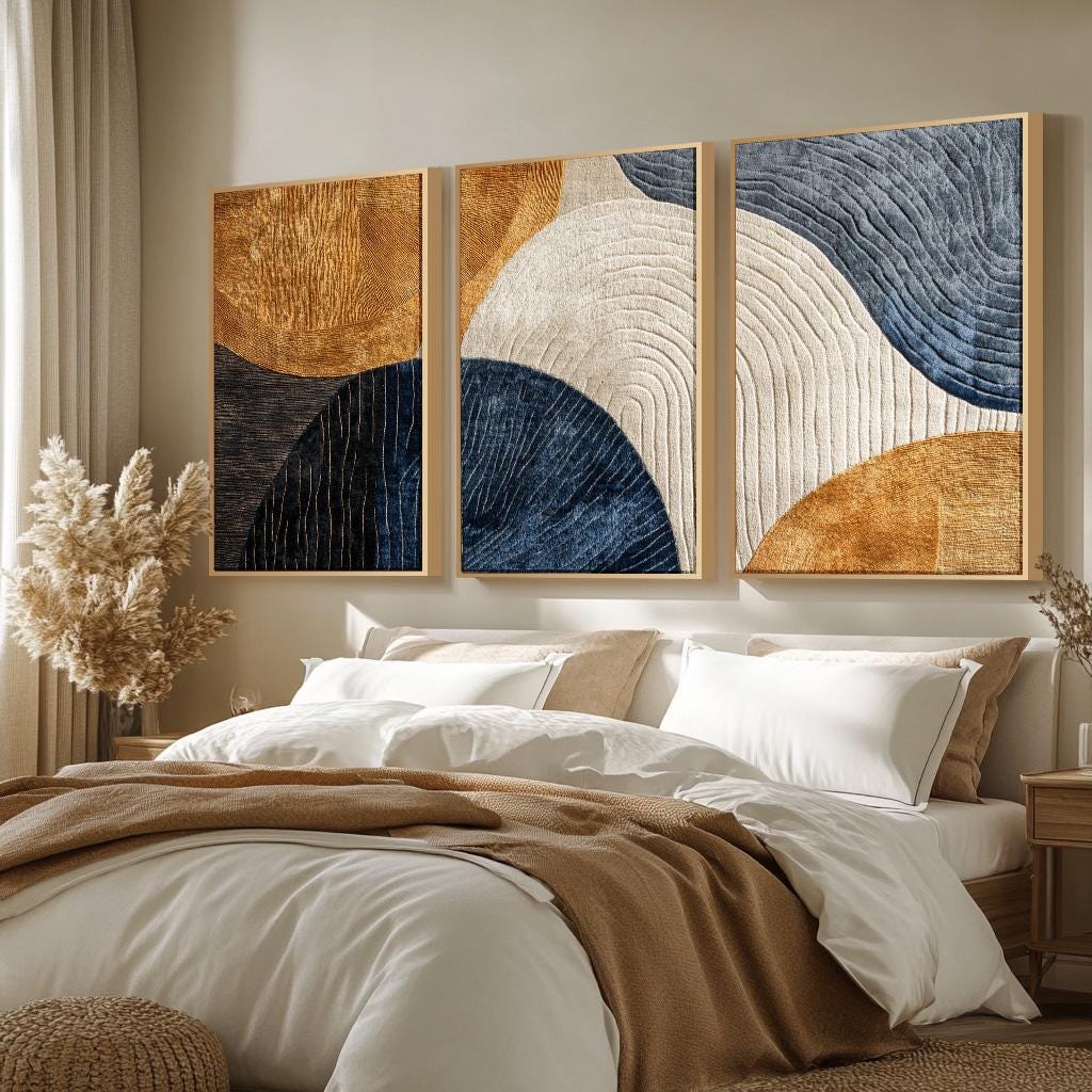 3pcs Frameless Canvas Painting - Abstract Canvas Set recension och pris
