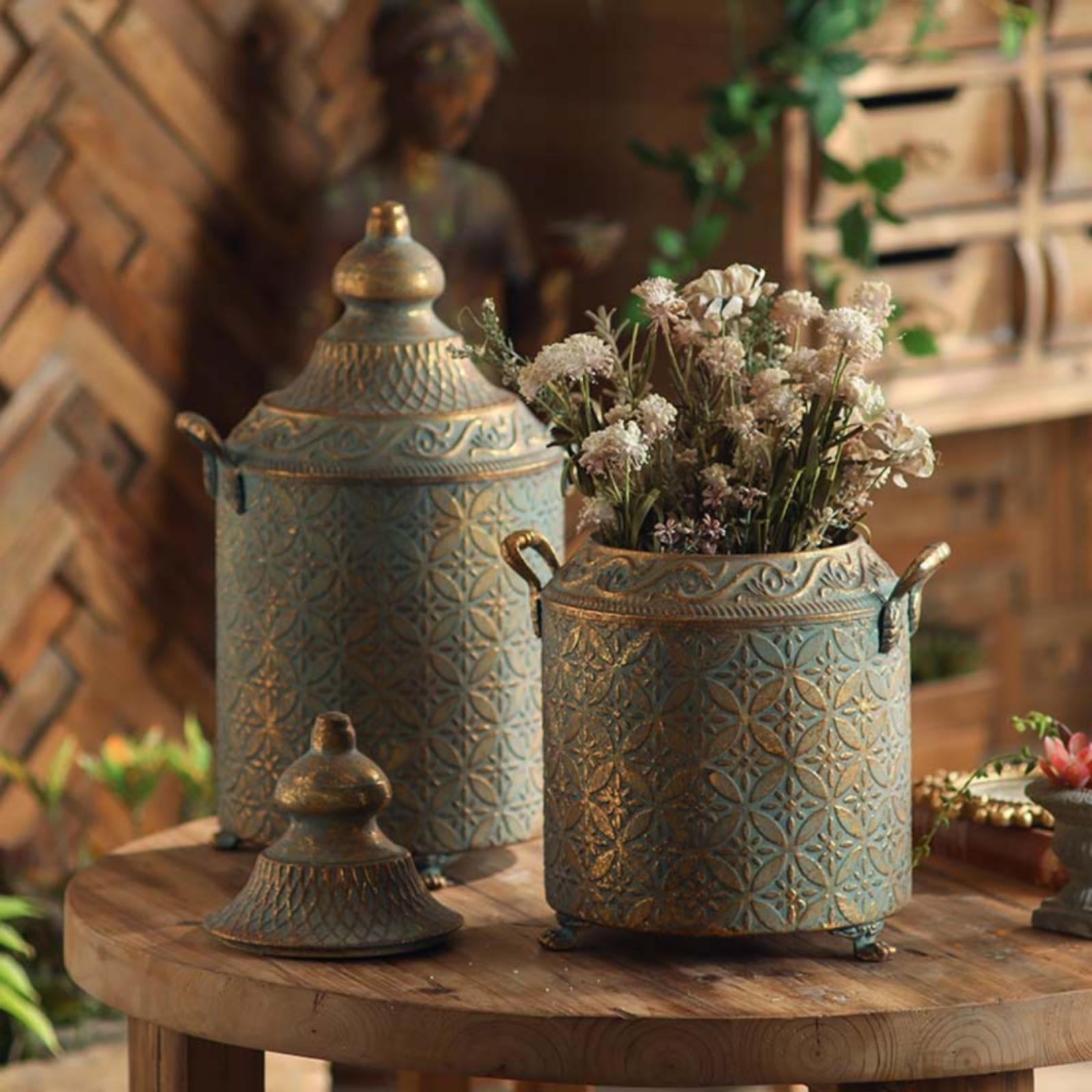 Patina Finished Metal Decorati - Vase Decor recension och pris