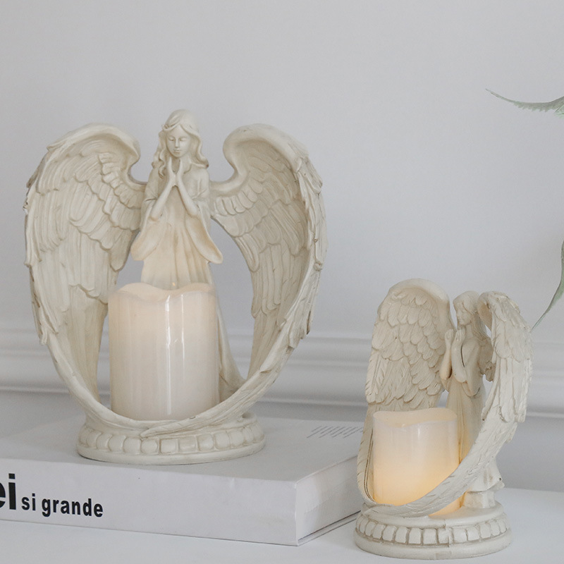 WW resin angel electronic cand - Candle Holder Decor recension och pris