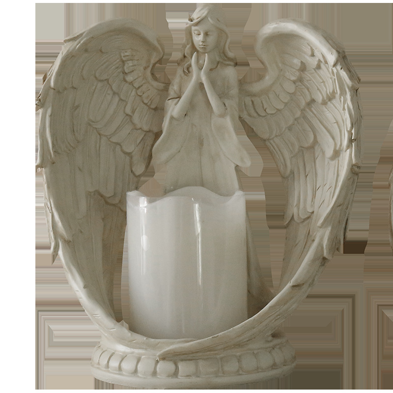 WW resin angel electronic cand - Candle Holder Decor recension och pris