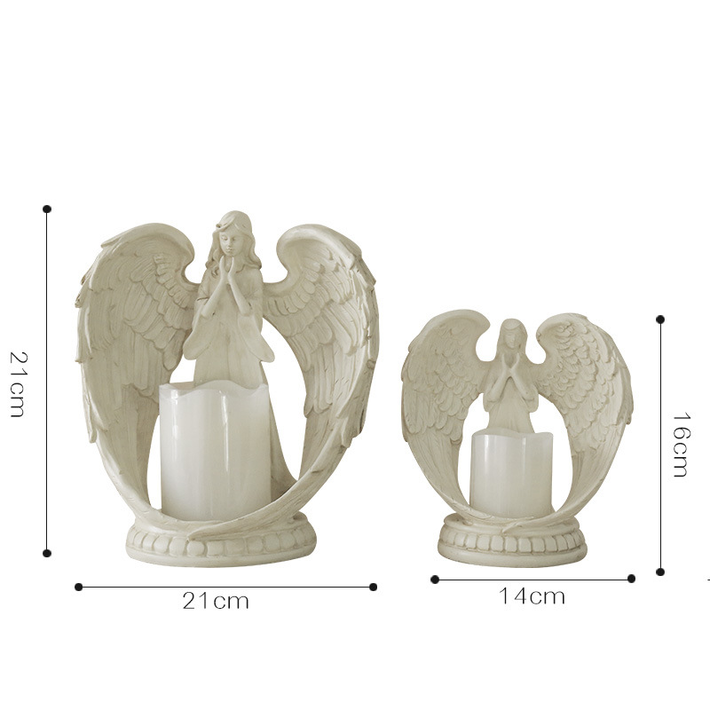 WW resin angel electronic cand - Candle Holder Decor recension och pris