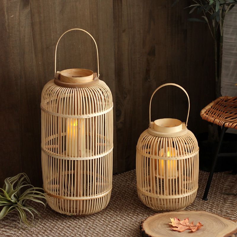 Handmade Bamboo Wind Lamp Floo - Candle Holder Decor recension och pris
