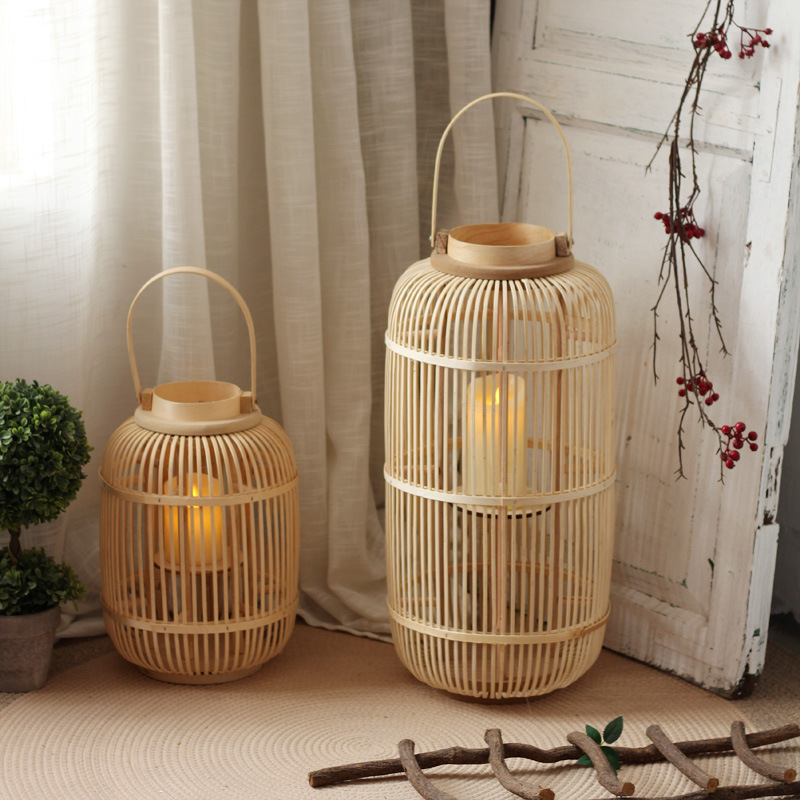 Handmade Bamboo Wind Lamp Floo - Candle Holder Decor recension och pris