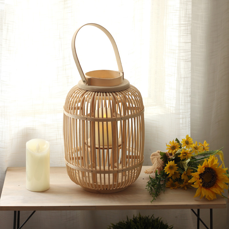 Handmade Bamboo Wind Lamp Floo - Candle Holder Decor recension och pris