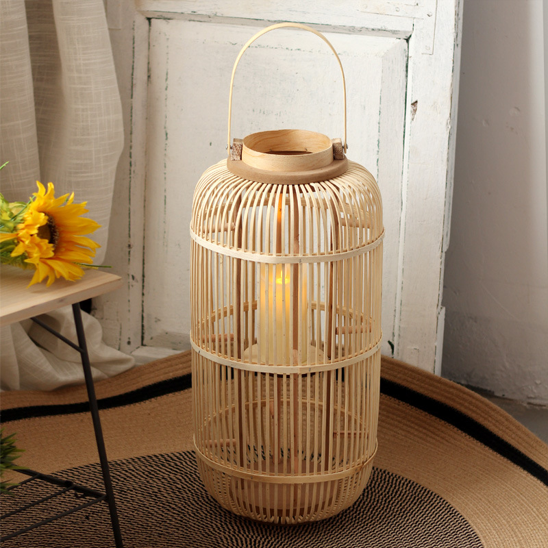 Handmade Bamboo Wind Lamp Floo - Candle Holder Decor recension och pris