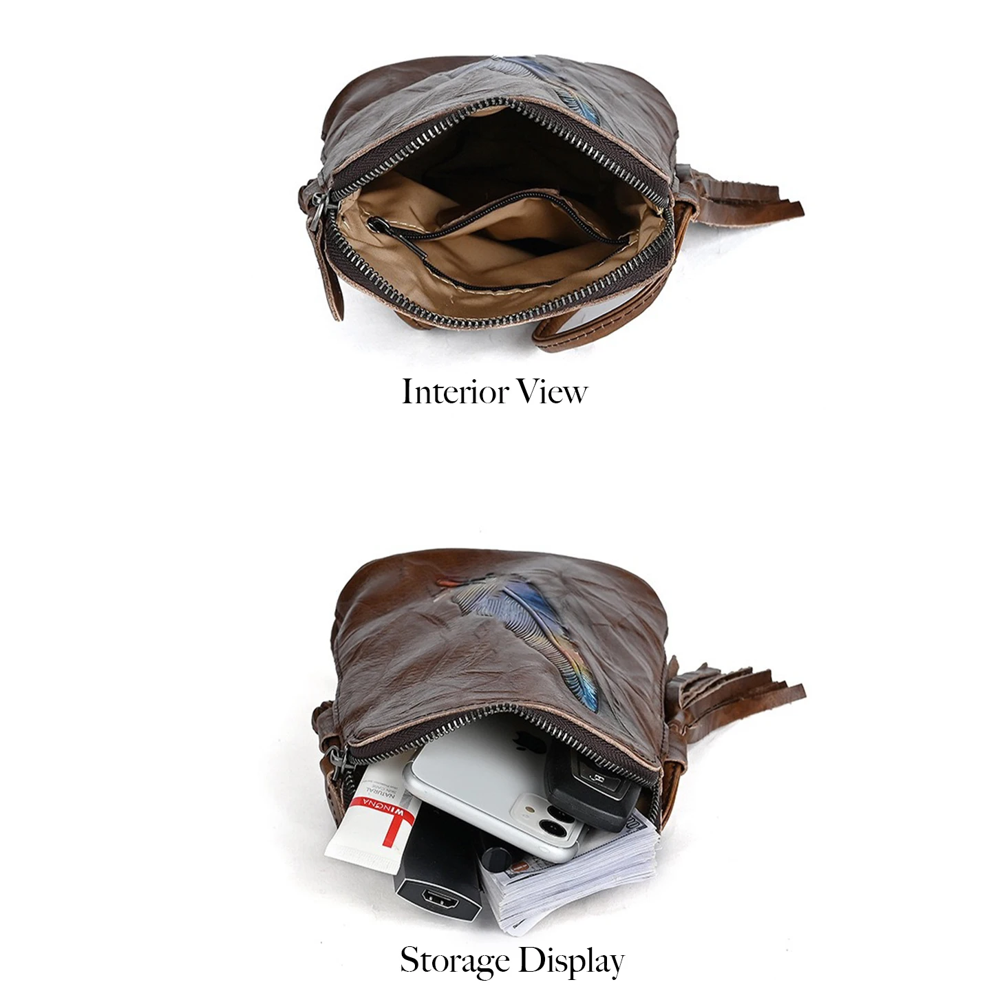 Women Mini Genuine Cowhide Cro - Interior Design High End recension och pris