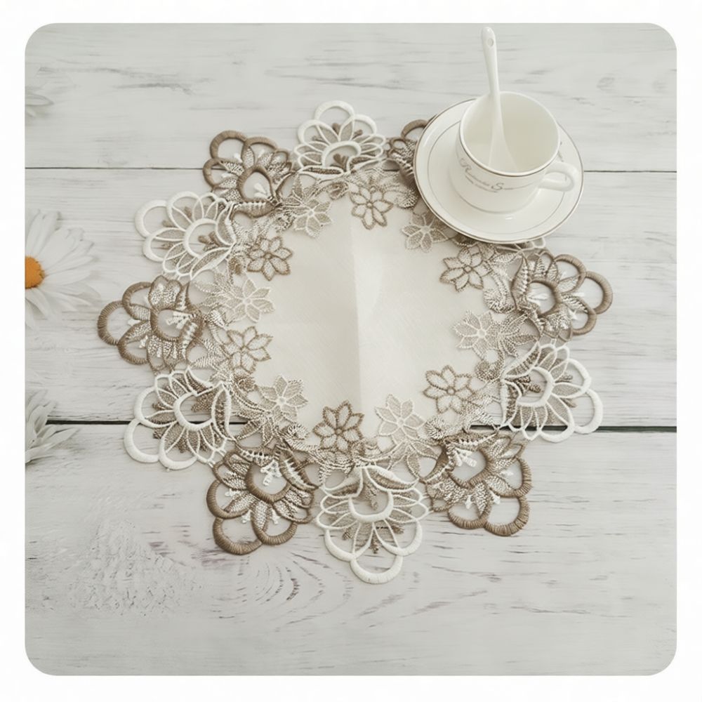 Exquisite Round Lace Placemat  - Table Runner recension och pris