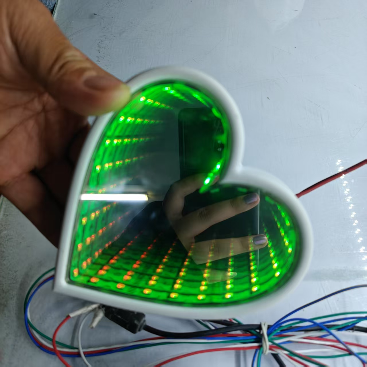 3D Multi-Color Infinity Mirror - Decorative Mirror recension och pris