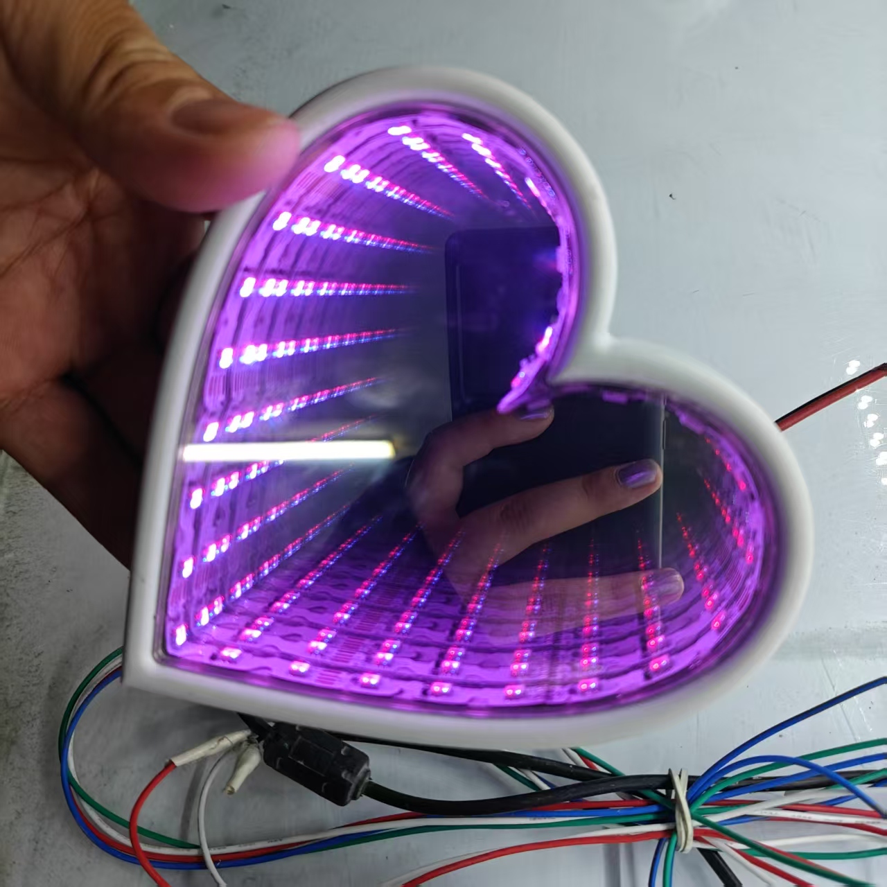 3D Multi-Color Infinity Mirror - Decorative Mirror recension och pris