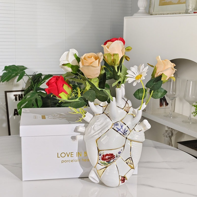 Heart vase Living room wine ca - Vase Decor recension och pris