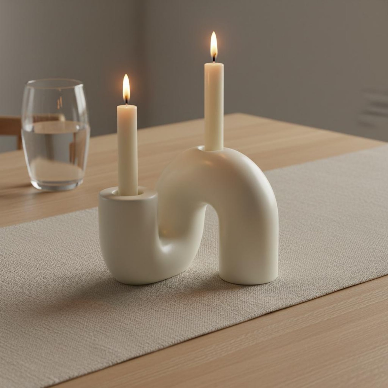 Wavy Ceramic Candle Holder Min - Candle Holder Decor recension och pris