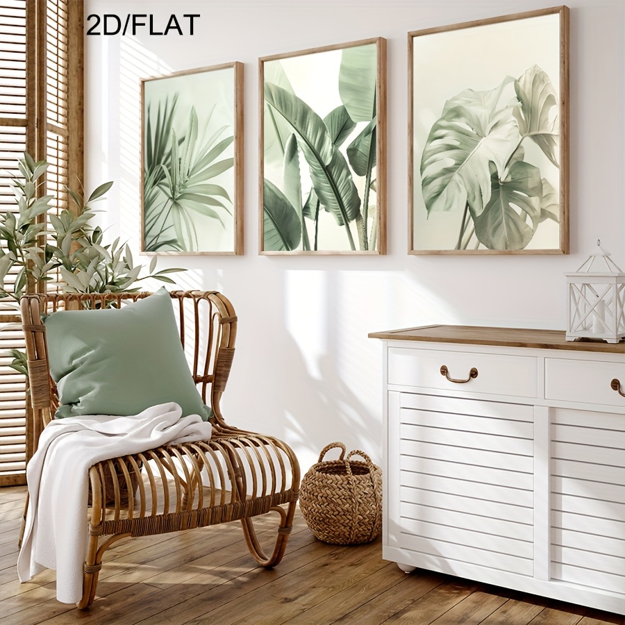 Frameless2D Flat, 3pcs/set Of  - Abstract Canvas Set recension och pris