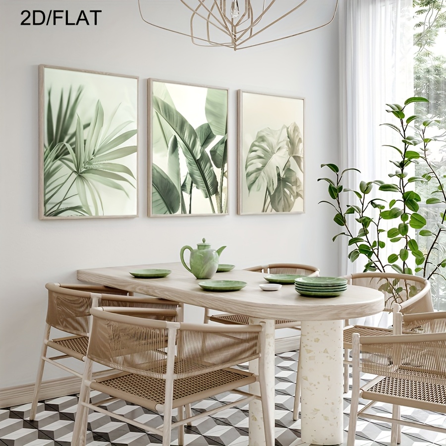 Frameless2D Flat, 3pcs/set Of  - Abstract Canvas Set recension och pris