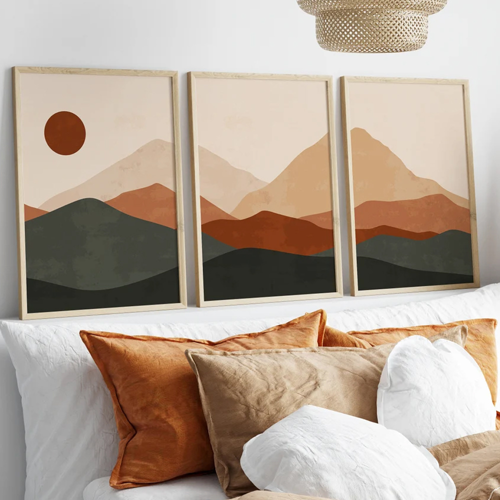 3pcs/set Bohemian Abstract Sun - Abstract Canvas Set recension och pris