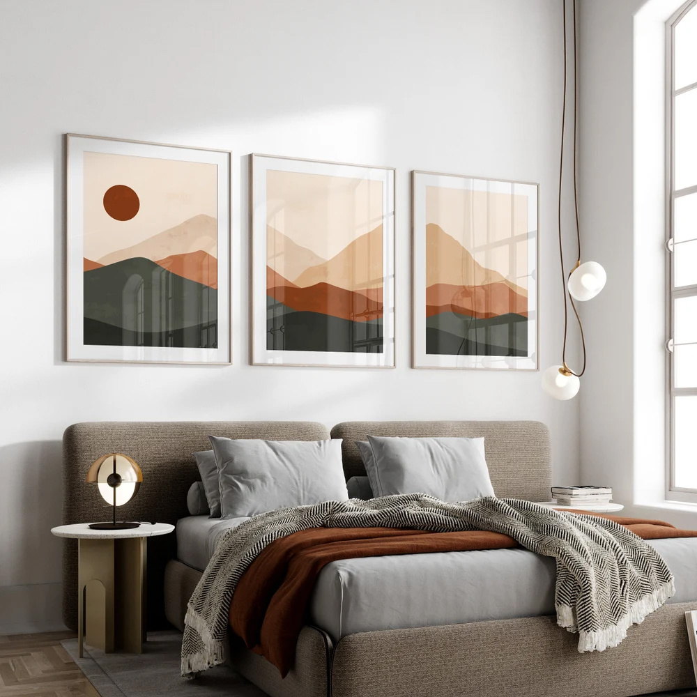 3pcs/set Bohemian Abstract Sun - Abstract Canvas Set recension och pris