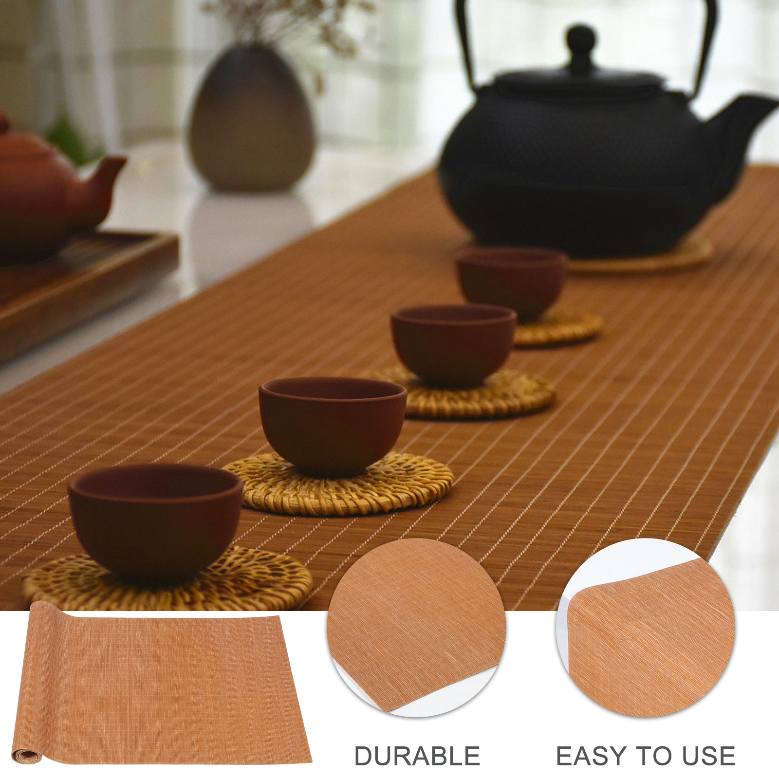 Handmade Bamboo Tea Mat Waterp - Table Runner recension och pris