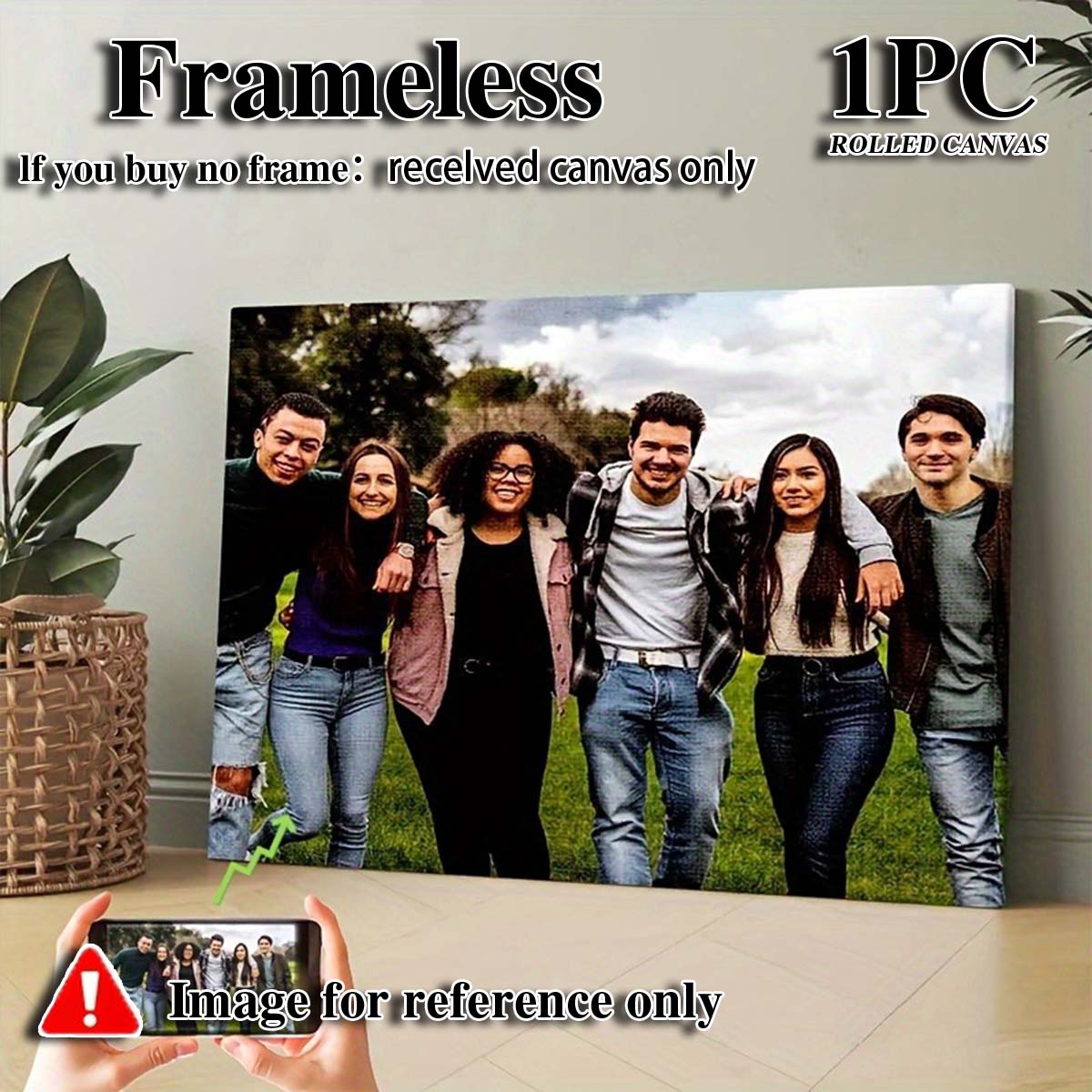 Custom 2D Photo Canvas Wall Ar - Picture Frame recension och pris