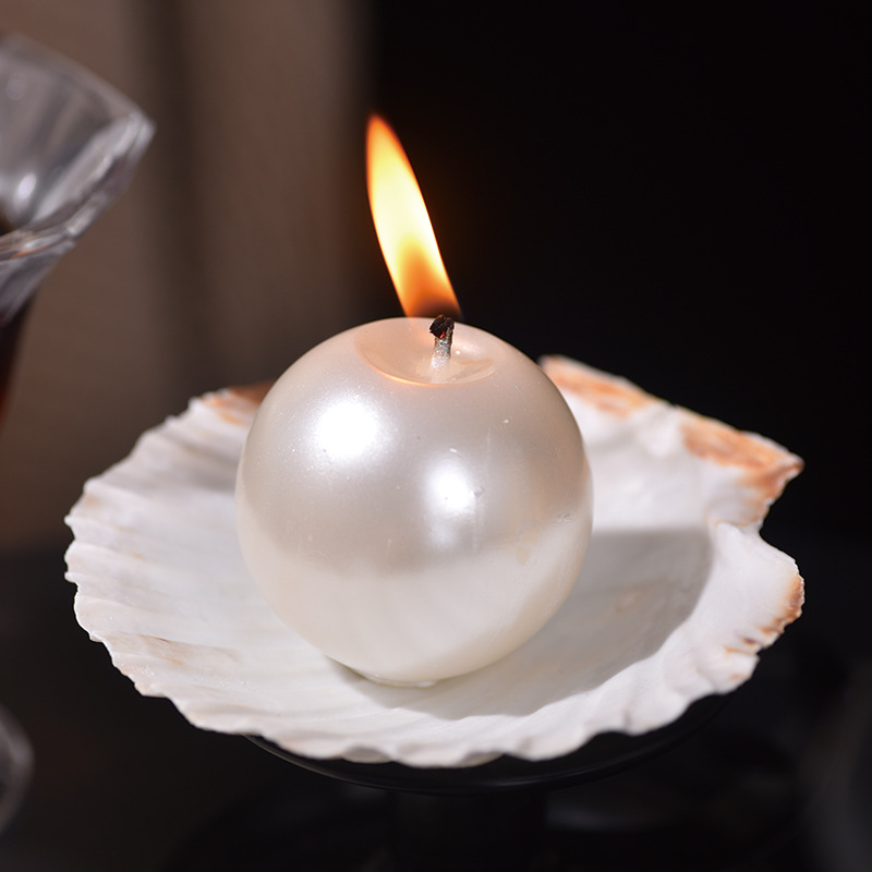 Elegant Pearl Ball Candles wit - Candle Holder Decor recension och pris