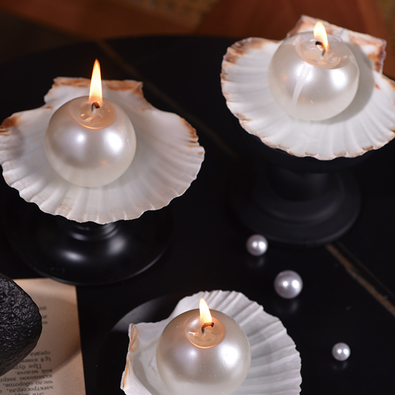 Elegant Pearl Ball Candles wit - Candle Holder Decor recension och pris