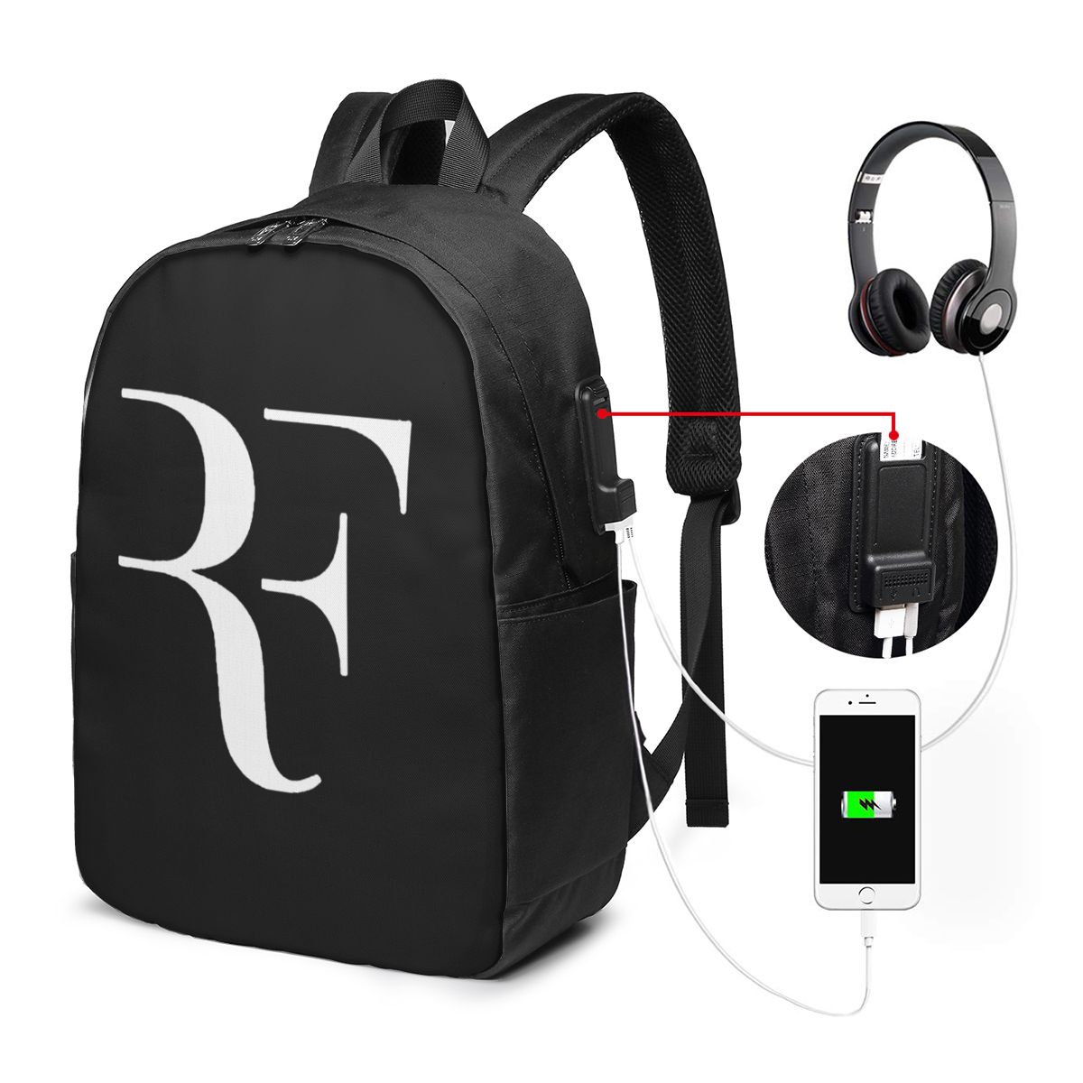 Roger Federer Backpack Travel  - Wall Sticker recension och pris