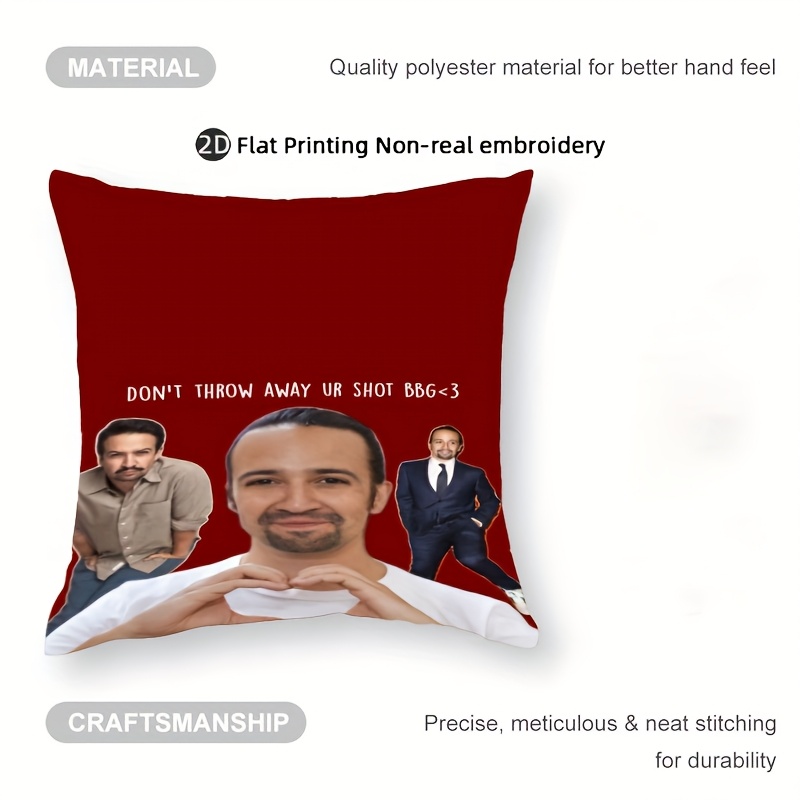 Customize 1pc Lin-Manuel Miran - Throw Pillow recension och pris