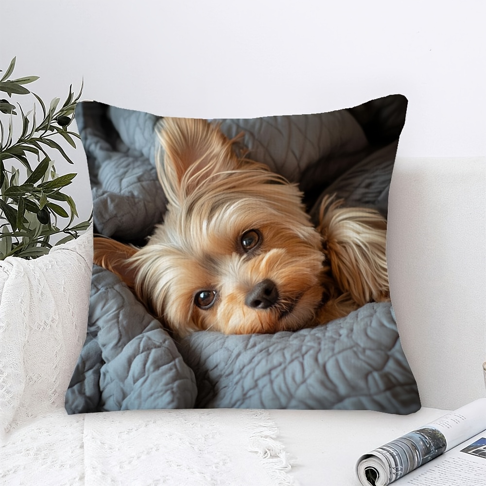 Customize 1pc Yorkshire Terrie - Throw Pillow recension och pris