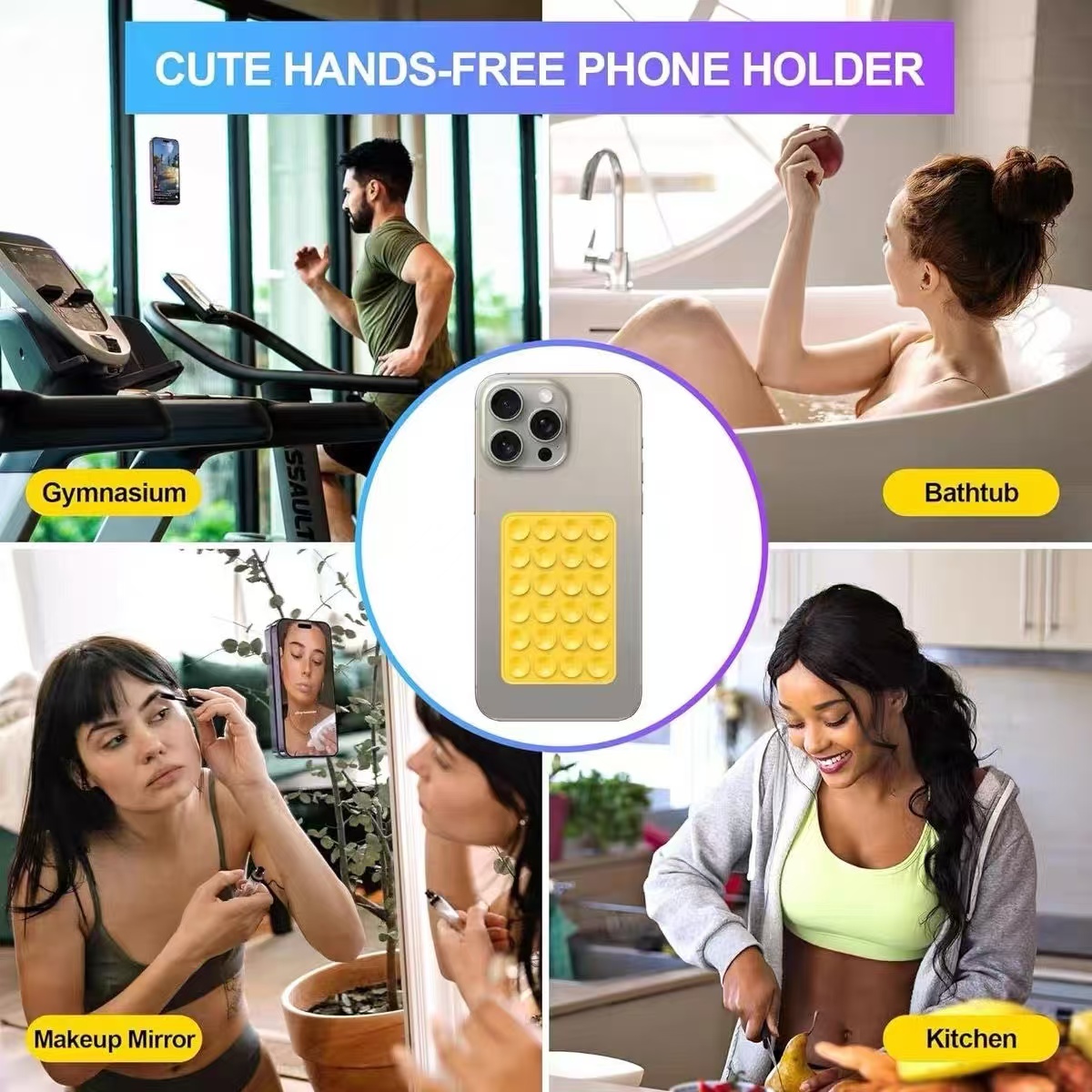 Silicone Suction Cup Phone Hol - Wall Sticker recension och pris