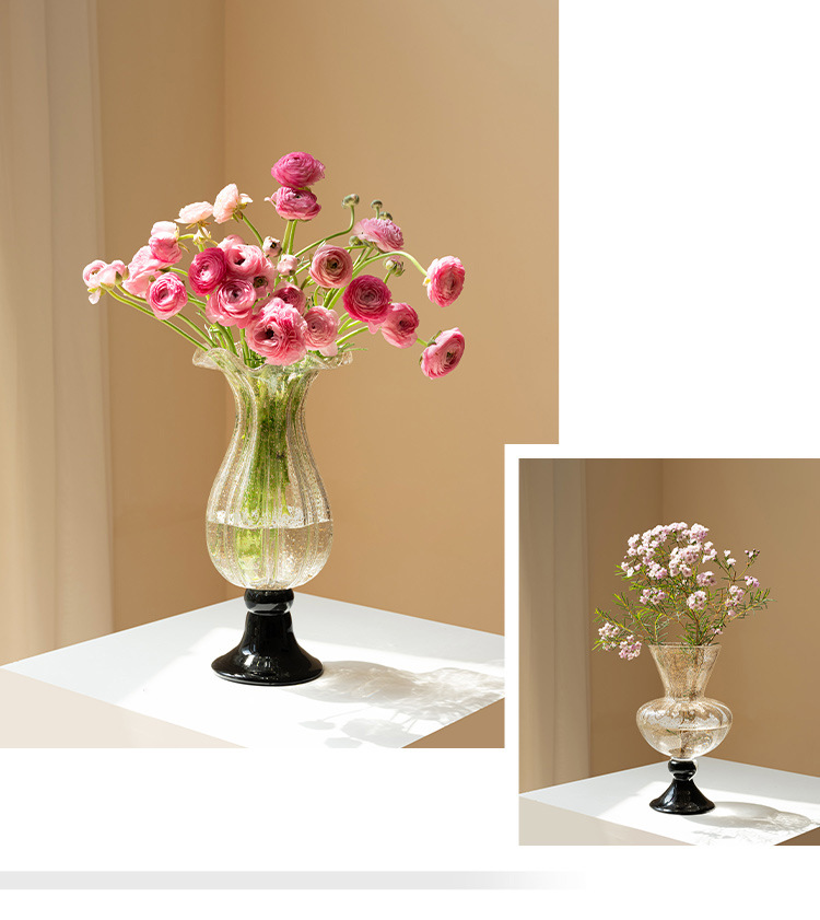 French ancient glass vase orna - Vase Decor recension och pris